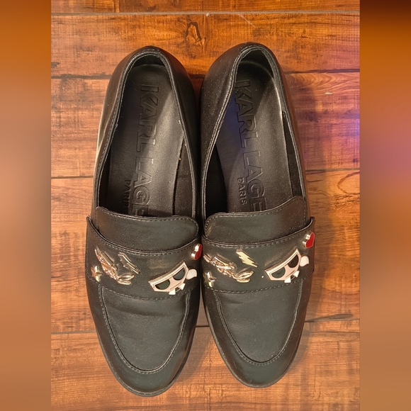 Karl Lagerfeld Shoes - Karl Lagerfeld Black Loafers with charms
